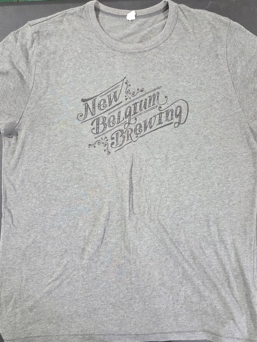 Alternative Heather Gray New Belgium Brewing Logo Tee (C)